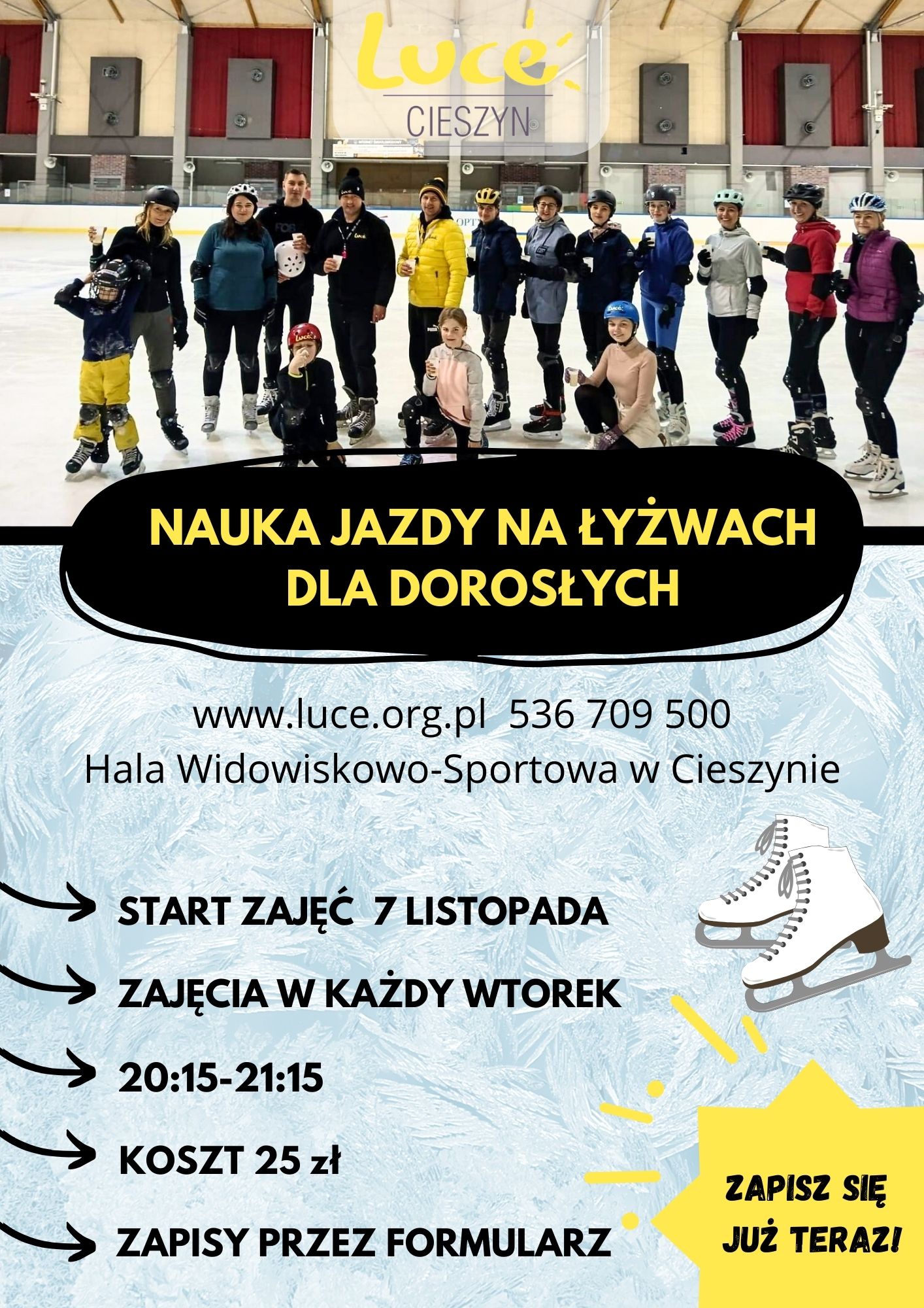 Kurs nauki jazdy na Łyżwach - Hala Widowiskowo-Sportowa w Cieszynie 